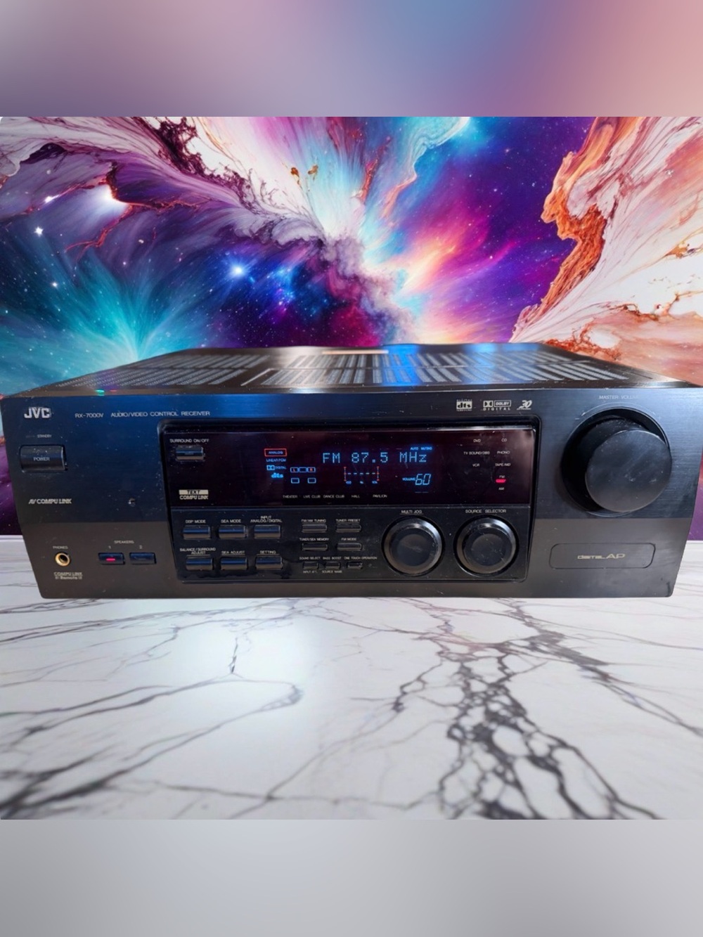 JVC RX-884V Audio/Video Control Receiver Tested Works Great Nice Sound Cleaned🔥